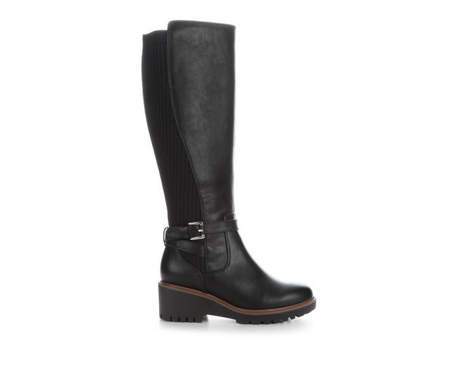 Women's Soda Zone-S Knee High Boots in Black color