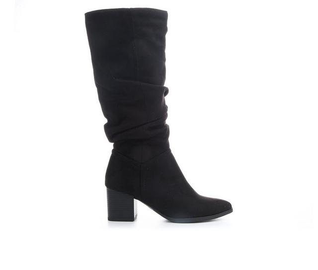 Women's Soda Nicole Knee High Boots in Black color