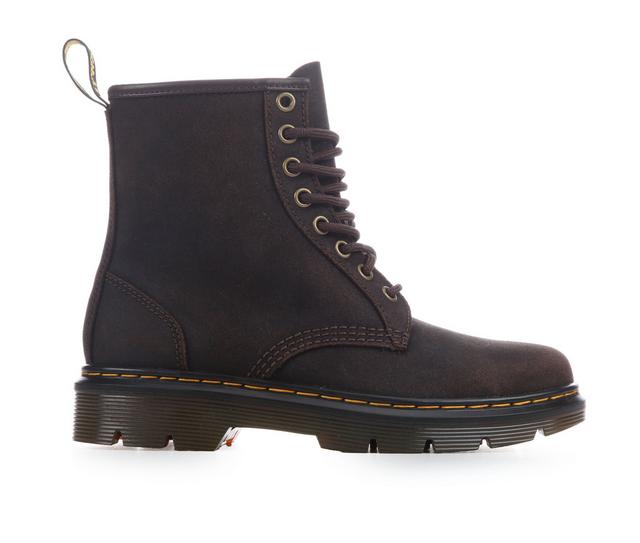 Women's Dr. Martens Aprile 8 Eye Booties in Dark Brown color