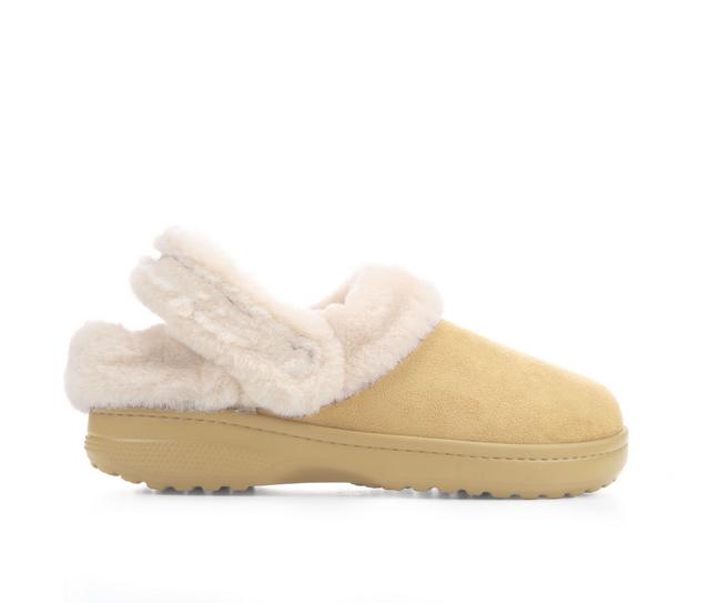 Women's Crocs Classic Unfurgettable Sueded Clog in Tan color