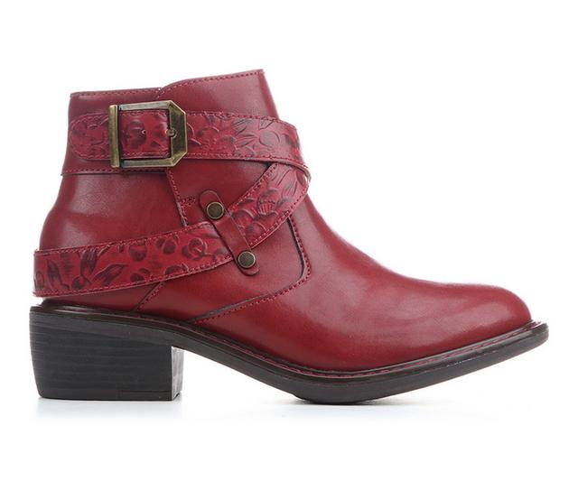 Women's ALEGRIA Millie Booties in Red color