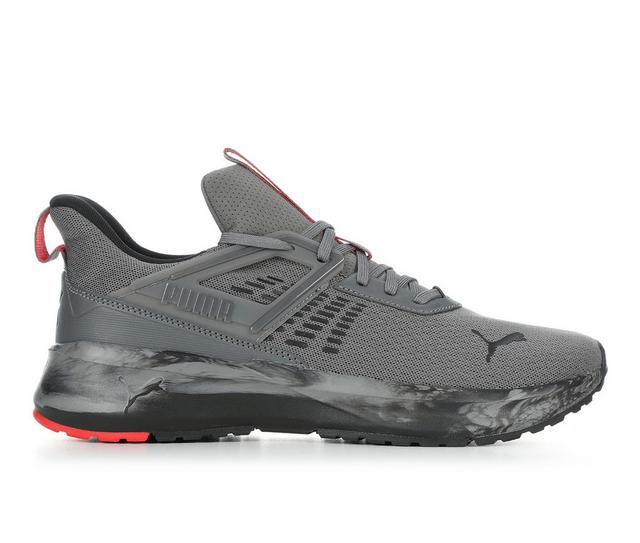 Men's Puma Outpace Sneakers in Grey Marble color
