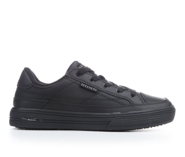 Men's Skechers Work 108240 Arch Fit Arcade Slip Resistant Shoes in Black color