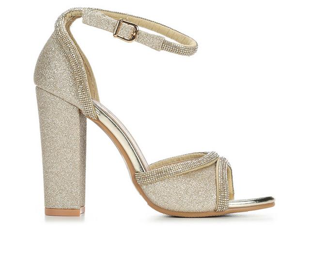 Women's Daisy Fuentes Rego Dress Sandals in Gold color