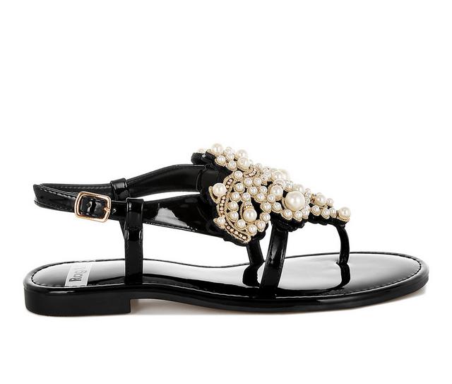 Women's Rag & Co Zalata Sandals in Black color