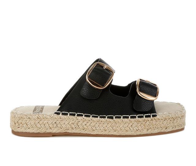 Women's Rag & Co Palala Sandals in Black color