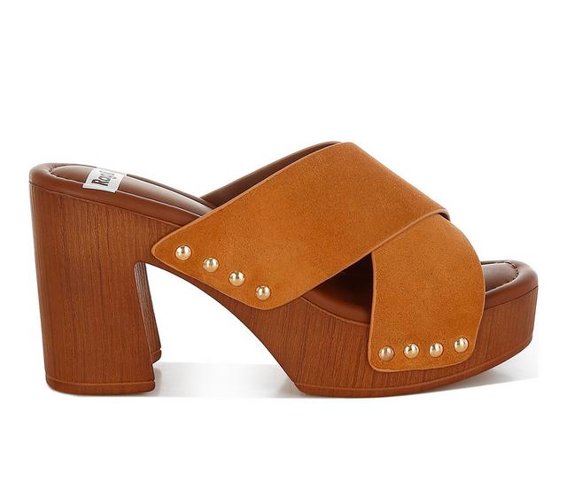 Women's Rag & Co Mearsk Dress Sandals in Tan color