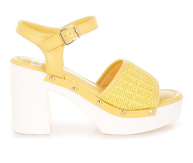 Women's Rag & Co Mazaro Dress Sandals in Yellow color