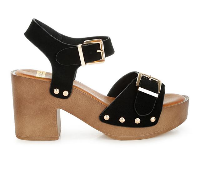 Women's Rag & Co Lhasa Dress Sandals in Black color