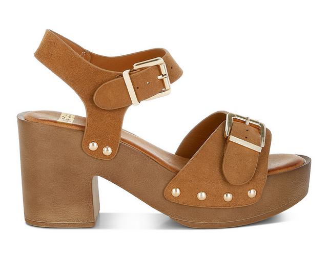Women's Rag & Co Lhasa Dress Sandals in Tan color