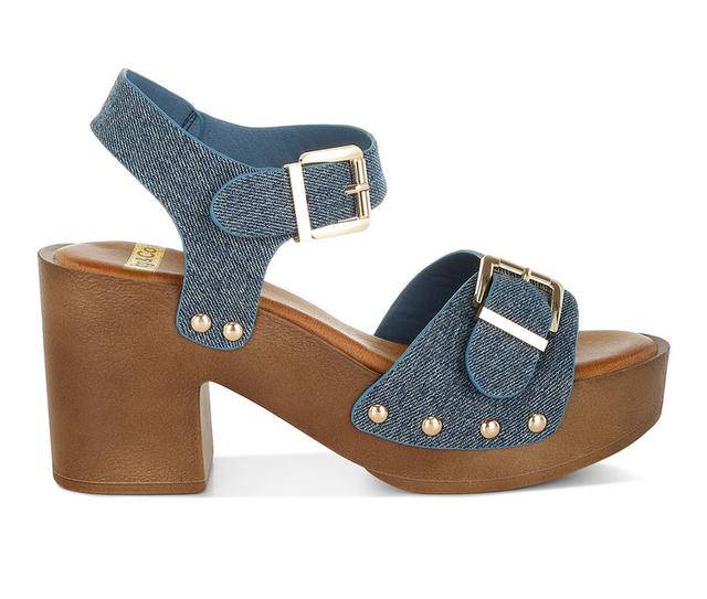 Women's Rag & Co Vipasa Dress Sandals in Denim Blue color