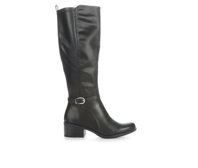 Women's White Mountain Custom Knee High Boots in Black color