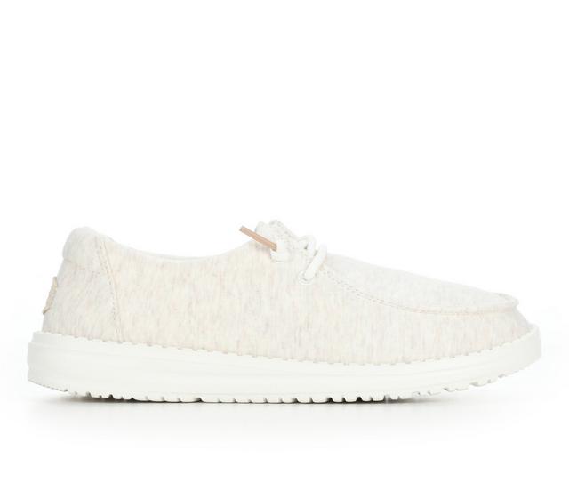 Women's HEYDUDE Wendy Stretch Jersey in Oatmeal color