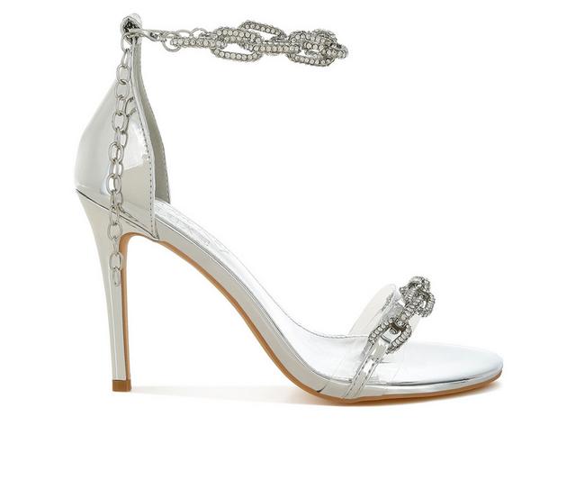 Women's London Rag Traben Dress Sandals in Silver color