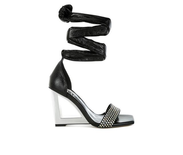 Women's London Rag Hashira Dress Sandals in Black color