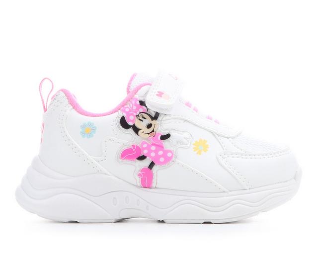 Girls' Disney Toddler & Little Kid Minnie Mouse Bright Sneaker in White color