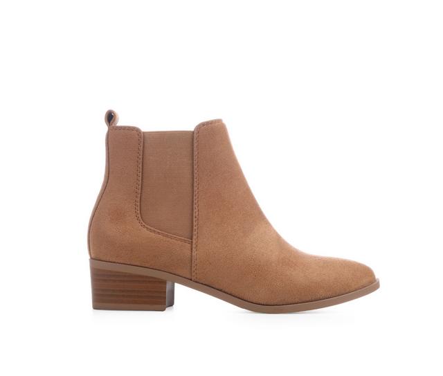 Women's Soda Teapot-S Booties in Light Coffee color
