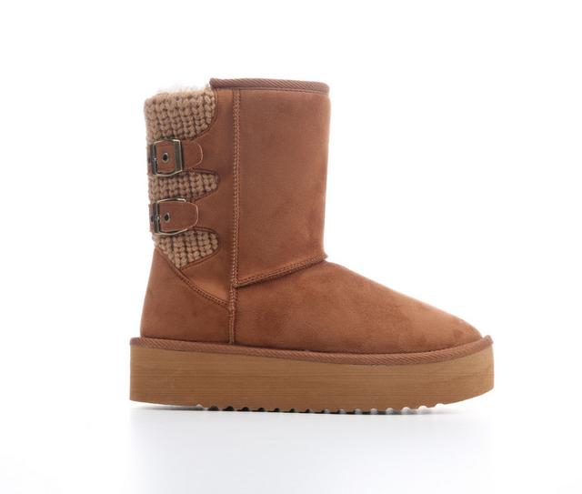 Women's Soda Medal-S Boots in Tan color