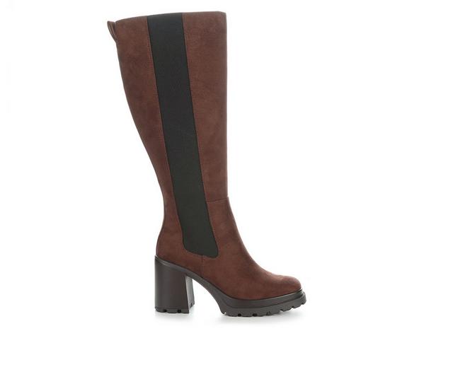 Women's Soda Hyland Knee High Boots in Brown color
