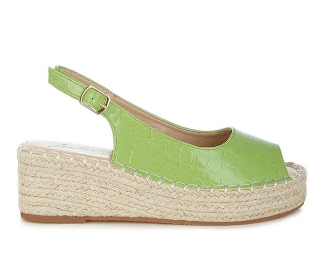 Women's London Rag Yarael Wedges in Green color