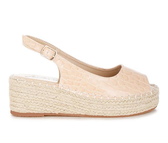 Women's London Rag Yarael Wedges in Beige color