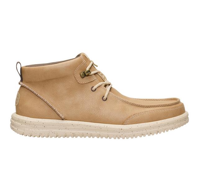 Men's HEYDUDE Bradley Chukka Classic Boots in Tan color