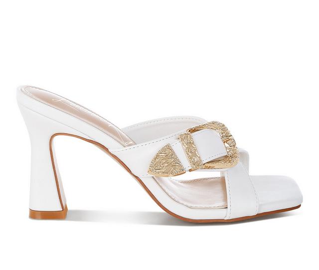 Women's London Rag Mohaya Dress Sandals in White color