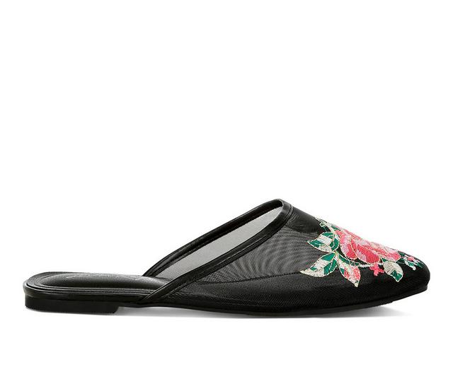 Women's London Rag Shara Mules in Black color
