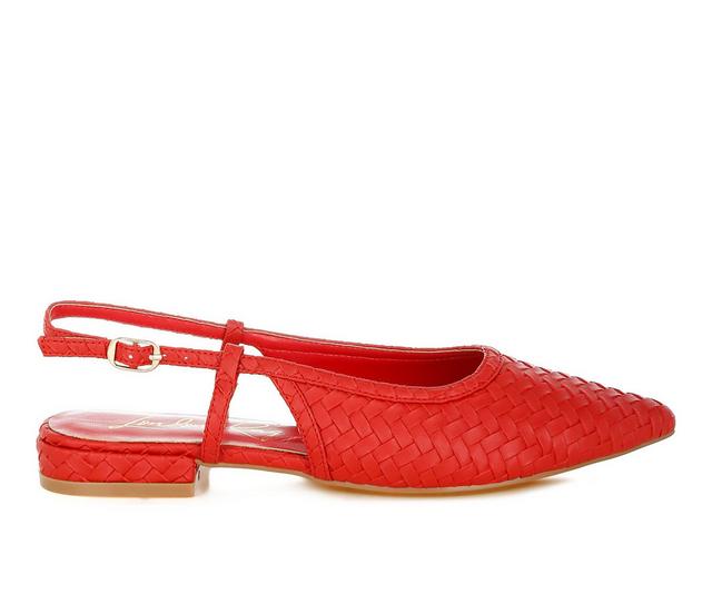 Women's London Rag Kurina Flats in Red color