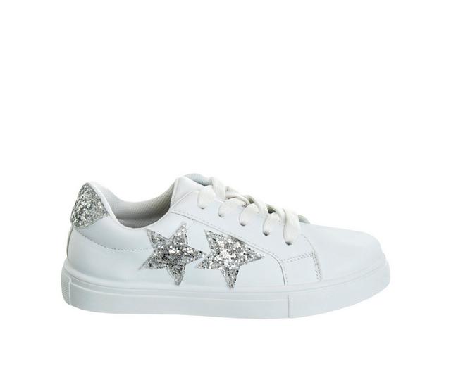 Kensie Girl Stars Athletic 2 11-4 in White Silver color