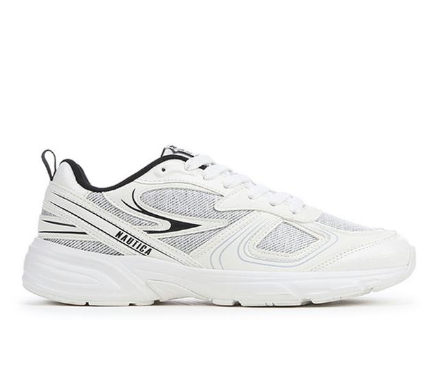 Women's Nautica Perelto Linen Sneakers in White color