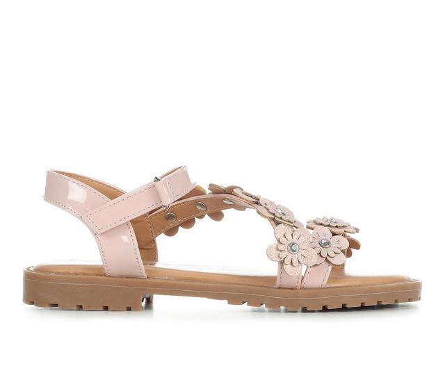 Girls' Kensie Girl Little Kid & Big Kid Flower Kid Sandals in Blush Patent color