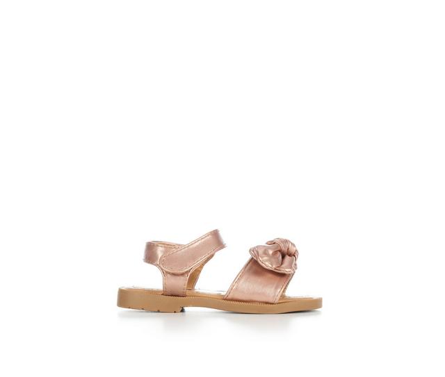 Girls' Kensie Girl Toddler Sweet Bow Sandals in Rose Gold color
