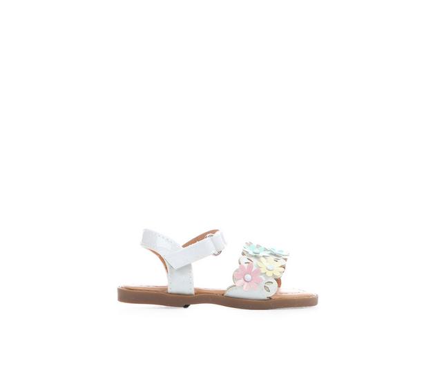 Girls' Laura Ashley Toddler Everly Sandals in White/Multi color