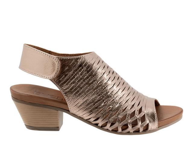 Women's Bueno Lacey Dress Sandals in Taupe Metallic color