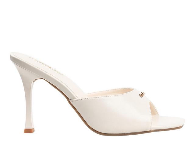 Women's Bebe Ruthie Dress Sandals in Ivory color