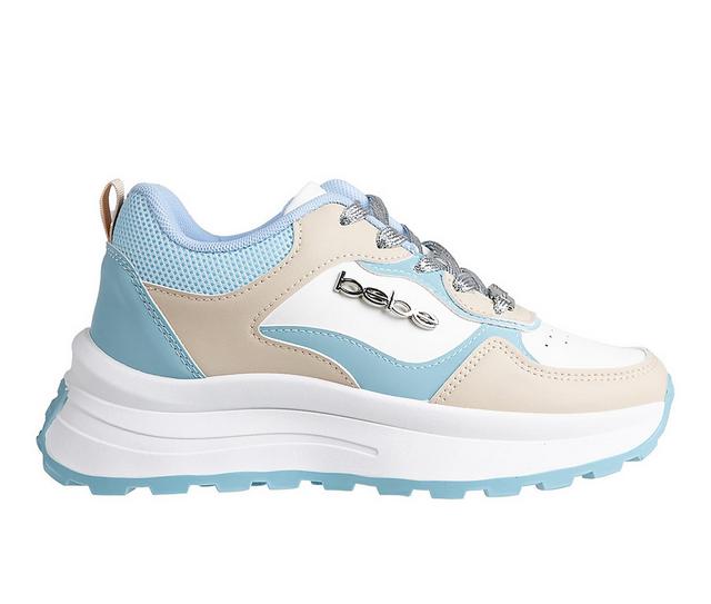 Women's Bebe Eva Sneakers in Blue Multi color