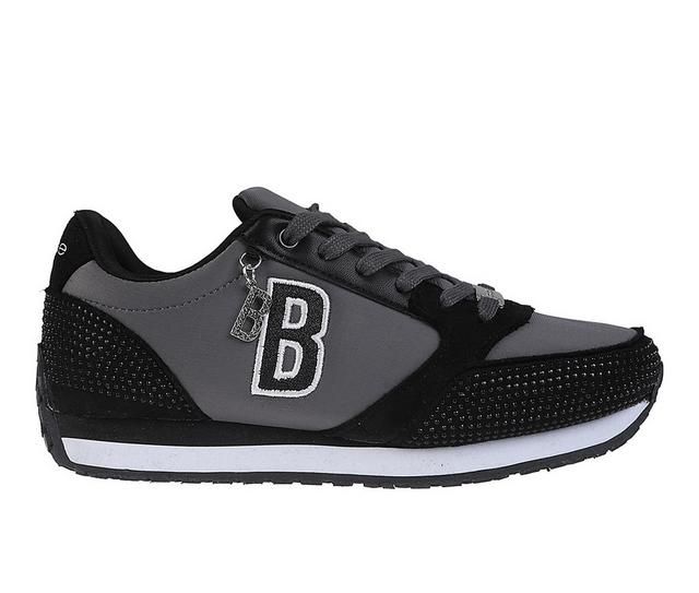 Women's Bebe Jenny Sneakers in Black Gray color