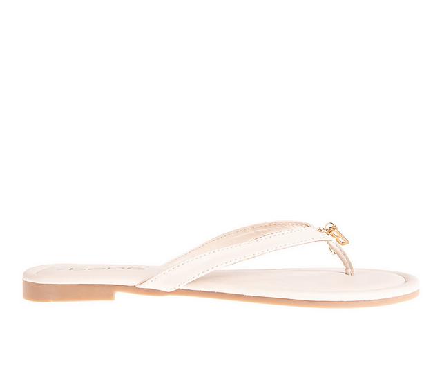 Women's Bebe Georgia Flip Flops in Nude color