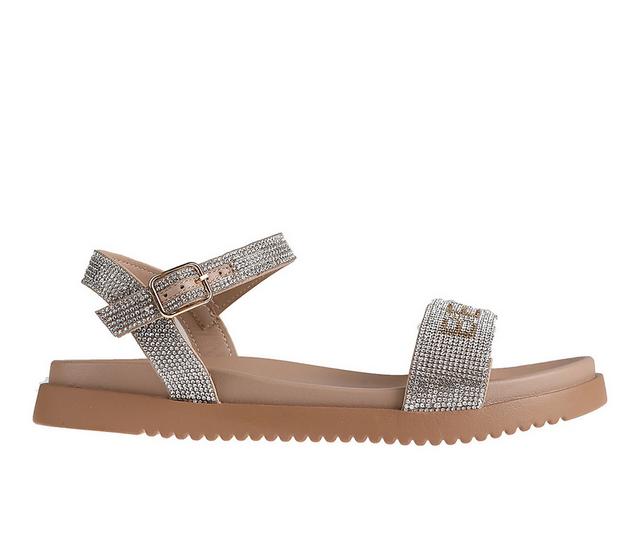Women's Bebe Kelly Footbed Sandals in Nude color