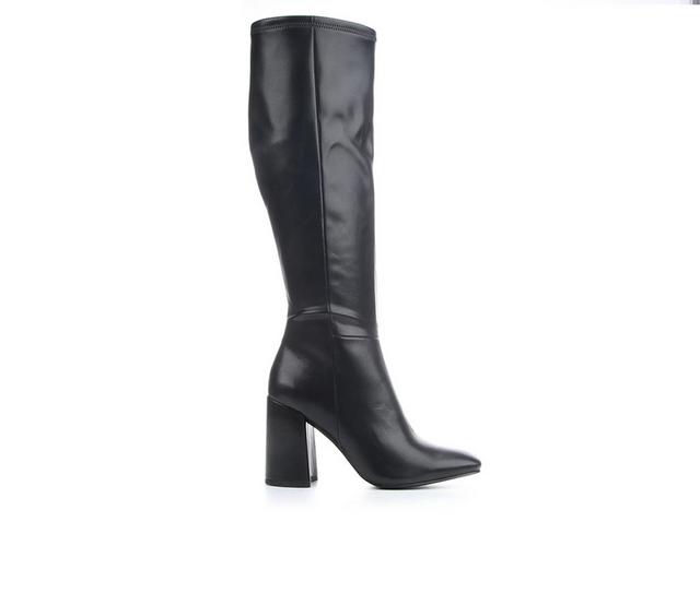 Women's Madden Girl Wilma Knee High Boots in Black Paris color