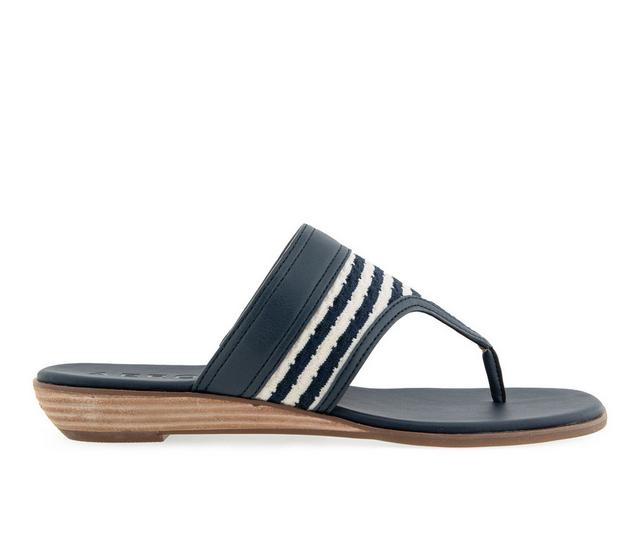 Aerosoles Gesa Flip-Flops in Eggnog/Navy color