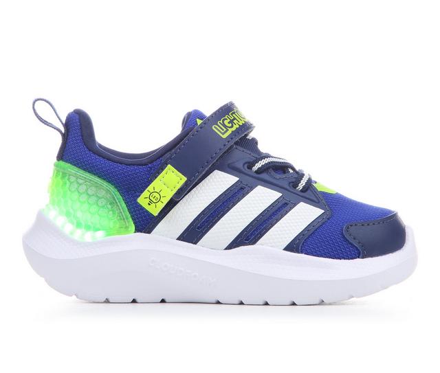 Boys' Adidas Infant & Toddler Lighgtorama RNR Running Shoes in Blue/Wht/Slime color