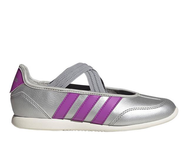 Girls' Adidas Big Kid Barreda Mary Janes in Silver color