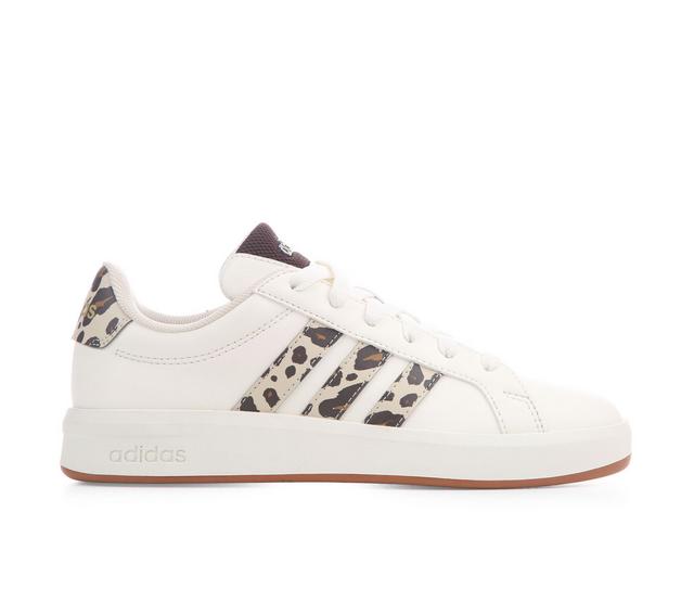 Kids' Adidas Big Kid Grand Court 3.0 Junior Sneakers in Leopard color