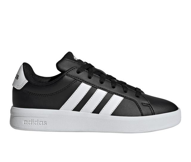 Kids' Adidas Big Kid Grand Court 3.0 Sneakers in Black color
