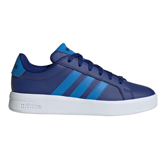 Kids' Adidas Big Kid Grand Court 3.0 Sneakers in Blue/Dk Blue color