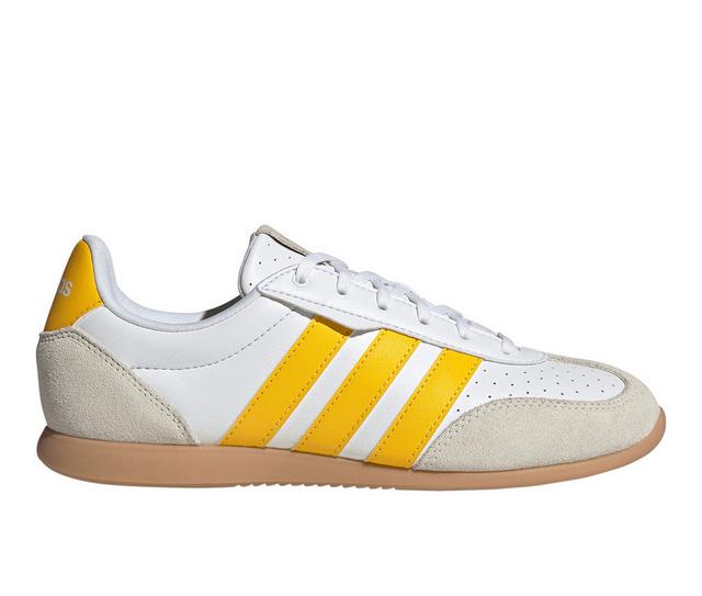 Women's Adidas Barreda Lo Sneakers in Wht/Yellow/Gum color