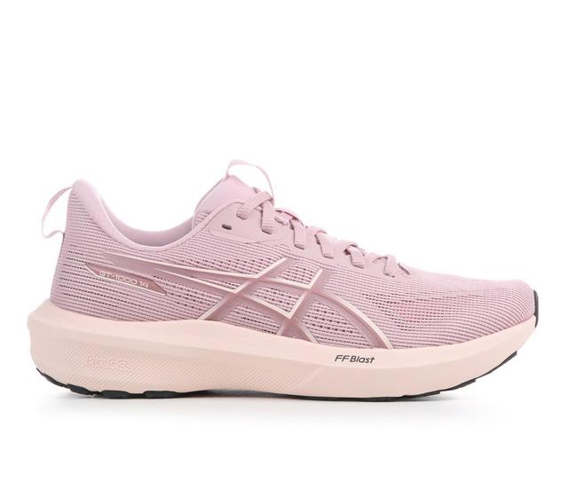 Women's ASICS GT-1000 14 Running Shoes in Pink/Pearl color