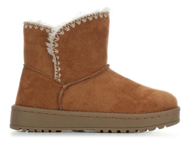 Girls' White Mountain Little Kid & Big Kid Icehouse Boots in Chestnut color